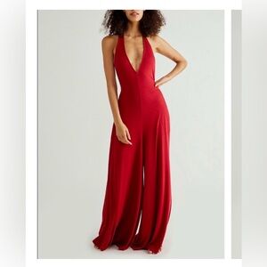 Free People Leigh Halter Jumpsuit